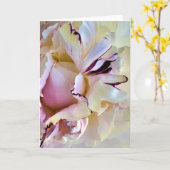 牡丹、カード カード (黄色い花)