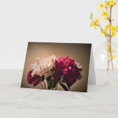 牡丹、カード カード (黄色い花)