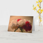 牡丹、カード カード (黄色い花)