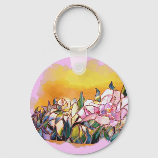 牡丹 キーホルダー (正面)