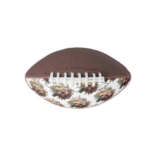 牡丹、シトリン、トパズサッカーのブーケ アメリカンフットボール (正面)