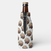 牡丹、シトリン、トパーズの花束 ボトルクーラー (ボトル裏面)