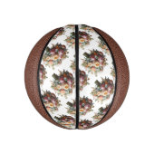 牡丹、シトリン、トパーズの花束 ミニバスケットボール (縦)