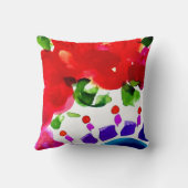 牡丹 – ジプシーガーデンガールコットンピロー クッション (裏面)