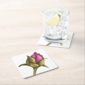 牡丹 スクエアペーパーコースター (インサイチュ)