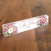 牡丹 デスクネームプレート (側面)