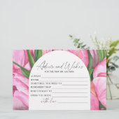 牡丹 – ブライダルシャワーアドバイスと願い 便箋 (スタンド正面)