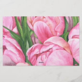 牡丹 – ブライダルシャワーアドバイスと願い 便箋 (裏面)