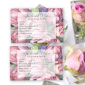 牡丹 – ブライダルシャワーアドバイスと願い 便箋