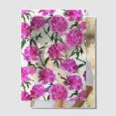 牡丹。 ベラム紙招待状 (オフセット (カップル))