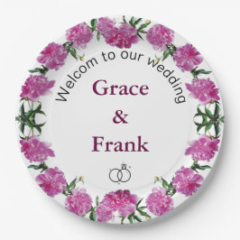 牡丹。 ペーパープレート