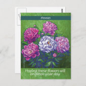 牡丹 ポストカード (正面/裏面)