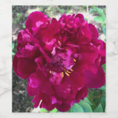 牡丹 ワインラベル (シングルラベル)