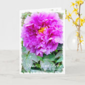 牡丹 [花] カード (黄色い花)