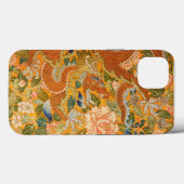 牡丹、花、緑の葉フローラの間のドラゴン Case-Mate iPhoneケース (裏面 (横))
