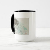 牡丹,速水御舟牡丹，御舟，日本美術 マグカップ (正面左)