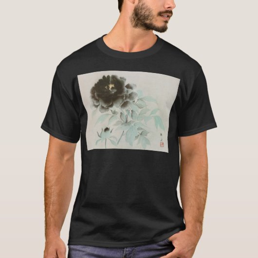 牡丹,速水御舟牡丹,御舟,日本美術 Tシャツ (正面)