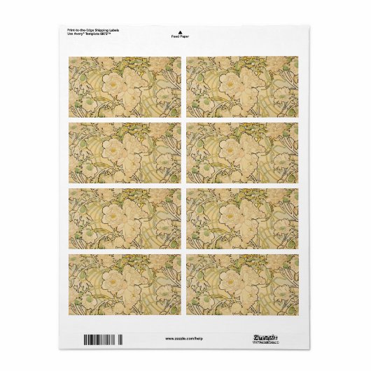 牡丹c1897 ラベル (フルシート)