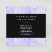 *~*牡丹Lotus Healerマッサーグラデーションジ霊気ヨガ スクエア名刺 (裏面)