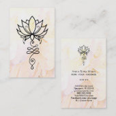 *～*牡丹Lotus Nirvana神聖な幾何学ヨガ  名刺 (正面/裏面)