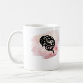 牡牛を桃色に噛む コーヒーマグカップ (左)