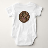 牡牛座と土の酉年 ベビーボディスーツ (裏面)