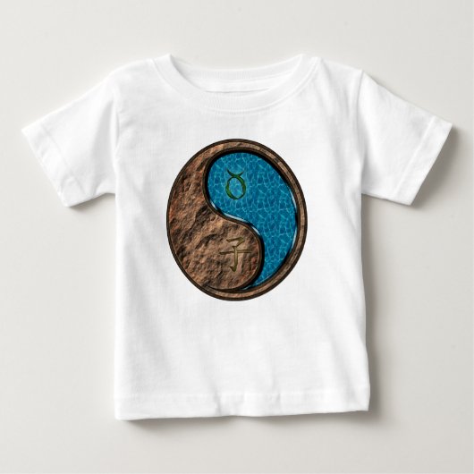 牡牛座と壬子 ベビーTシャツ (正面)