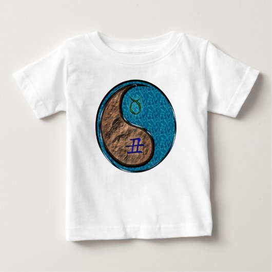 牡牛座と水牛 ベビーTシャツ (正面)