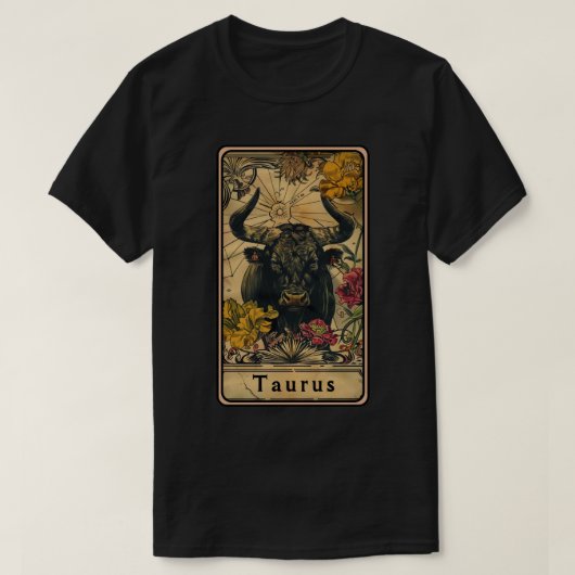 牡牛座の太陽星座 Tシャツ (デザイン正面)