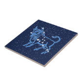 牡牛座の星座とスターサイン タイル (側面)