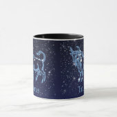 牡牛座の星座と星々 マグカップ (中央)