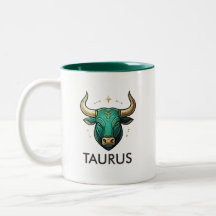 牡牛座の星座占いバースデーコーヒーマグ