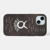 牡牛座の男性のための性格占いグッズ iPhone 15ケース (裏面横)