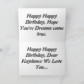 牡牛座 カード (内部)