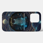 牡牛座 クロとゴールドのCase-Mate iPhoneケース Case-Mate iPhoneケース (裏面 (横))