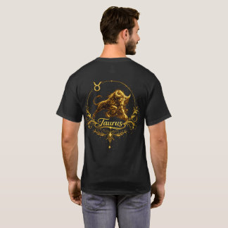 牡牛座 ユニークな星座デザイン Tシャツ