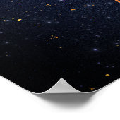 牡牛座 星座 十二宮 水彩 星 銀河 ポスター (角)