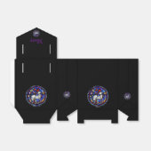 牡羊占星術ステンドグラスのモノグラムの好意ボックス フェイバーボックス (折り畳みなし)