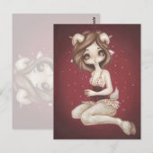 牡羊占星術ファンタジー絵葉書 ポストカード (正面/裏面)