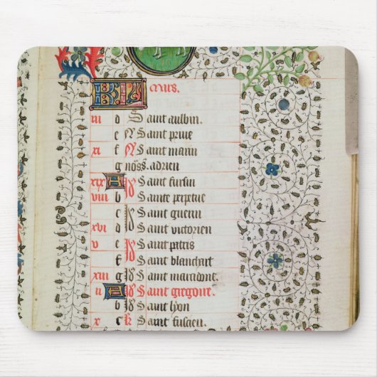 牡羊座および人の伐採の木 マウスパッド (正面)