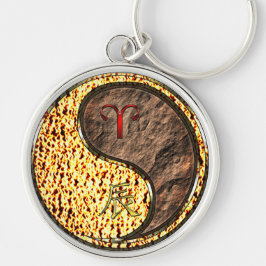 牡羊座とアースドラゴン キーホルダー