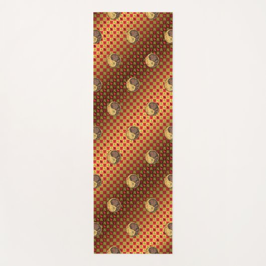 牡羊座とアースドラゴン ヨガマット (正面)