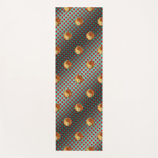 牡羊座とウッドドッグ ヨガマット (正面)