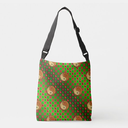 牡羊座とウッドヤギ クロスボディバッグ (正面)