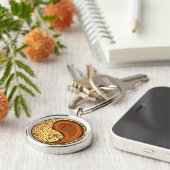 牡羊座とウッドラット キーホルダー (側面)