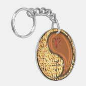 牡羊座とウッドラット キーホルダー (正面左)