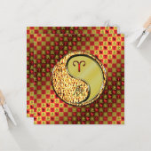 牡羊座とメタルドラゴン カード (正面/裏面インサイチュ)