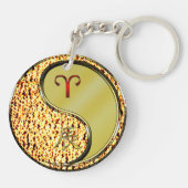 牡羊座とメタルドラゴン キーホルダー (裏面)