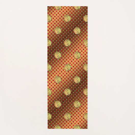 牡羊座とメタルドラゴン ヨガマット (正面)