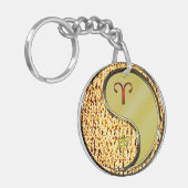 牡羊座とメタルモンキー キーホルダー (正面左)